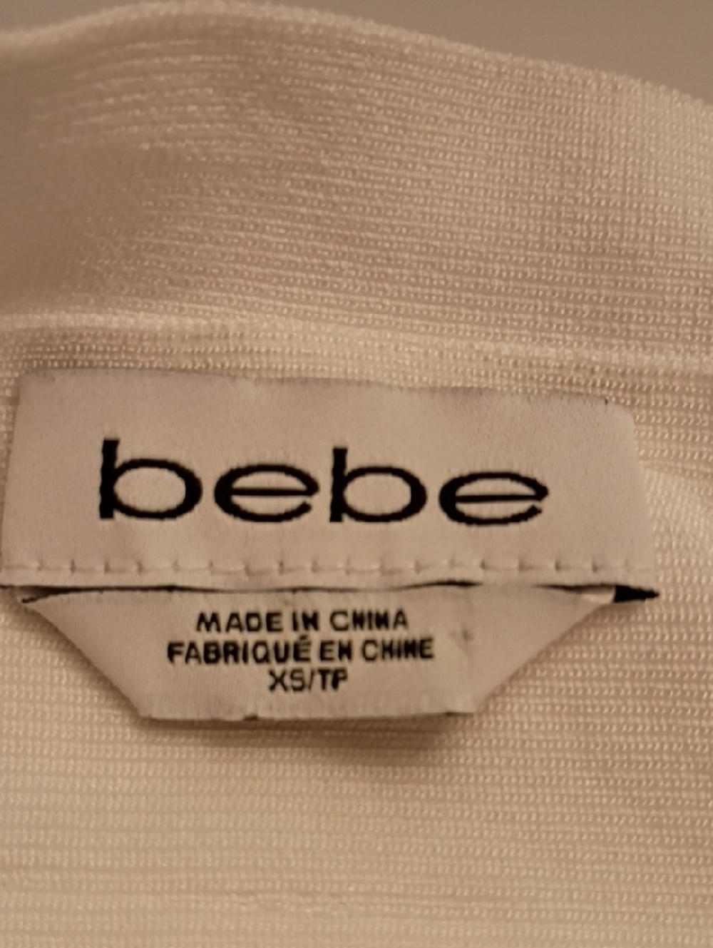 bebe White Bandage Mini Skirt  And Tank with Gold Buckle Accents - Picture 2 of 16